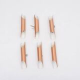 Set of six Midcentury Fuga metal wall light by Maija Liisa Komulainen for Raak