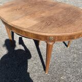 Oval oak dining table