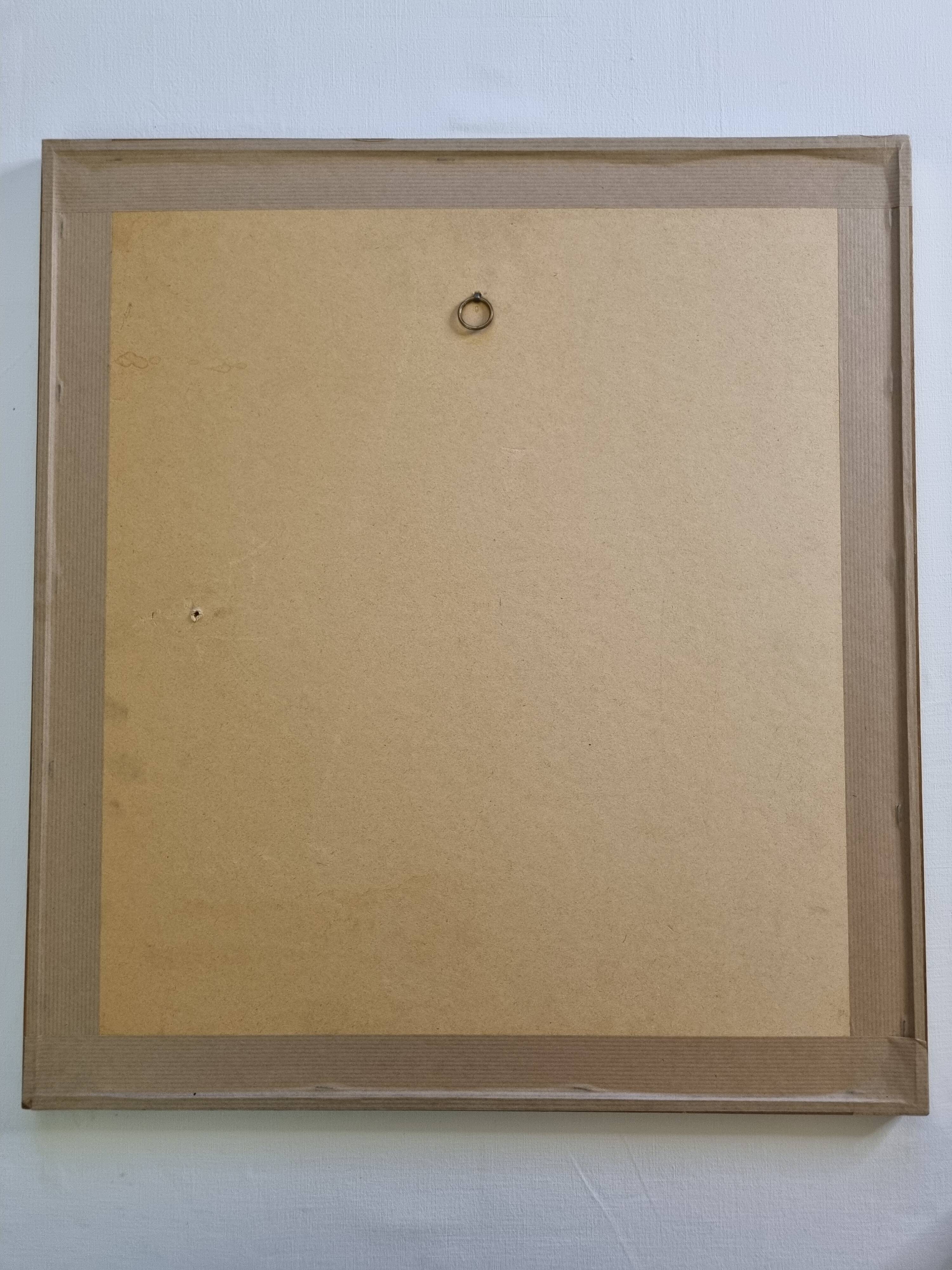 Original nude study signed "De Bus" - Framed drawing under glass - 50 x 55 cm, 1950s-60s