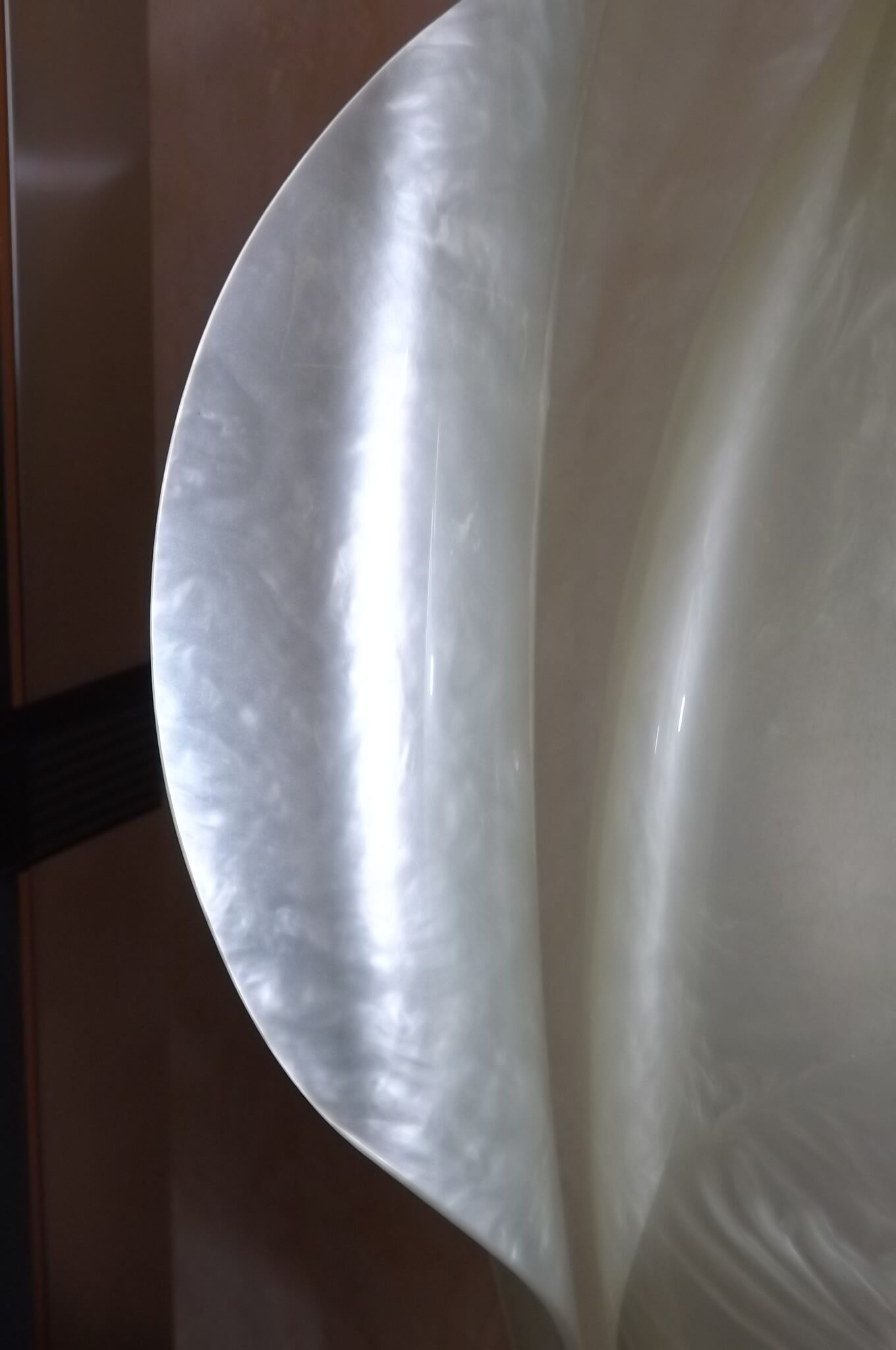 Floral lamp brass flower Laurent Rougier 1970