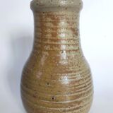 Signed stoneware vase