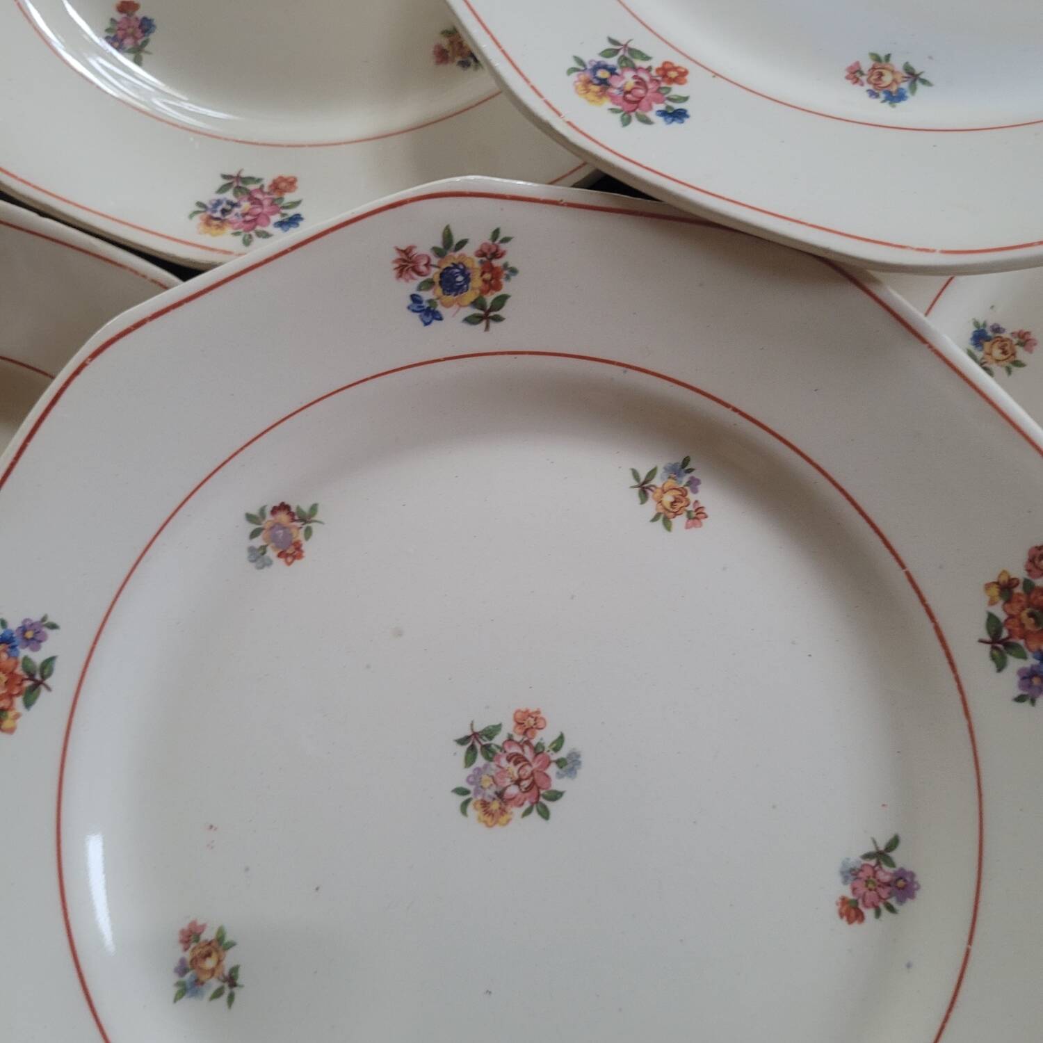 6 dessert plates Moulin des Loup