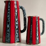 2 pichets, vases vintage en céramique d’art Luc Vallauris