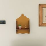 Antique wooden wall shelf