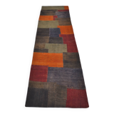 Colorful Vintage Wool Kilim Runner sku 3851