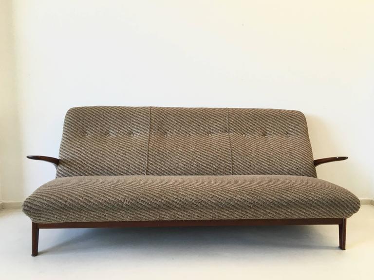 Sofa carved in three places of Gimson and Slater Norway 1960s
