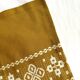 Basque pattern tablecloth, mustard