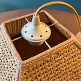 Suspension in wicker fabric canework