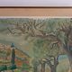 Large oil on canvas landscape of St Paul de Serre signed R. CAZ.