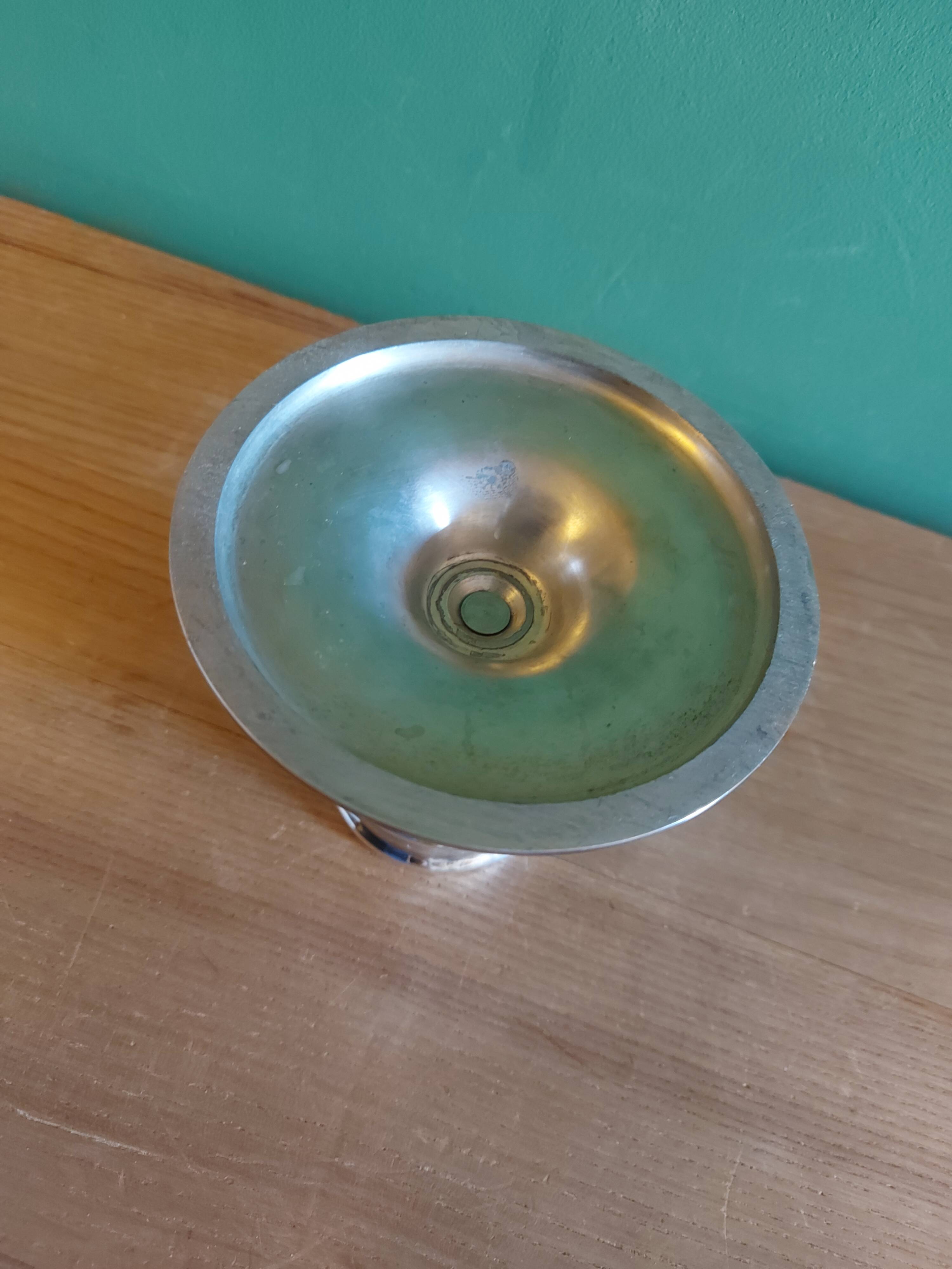 Silver metal design candle holder