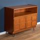 Retro Teak 1960s Nathan Squares TV/Media Cabinet Mid Century Sideboard On Hairpin Legs