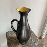 Black and yellow vase 60s Pol Chambost style