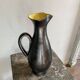Black and yellow vase 60s Pol Chambost style