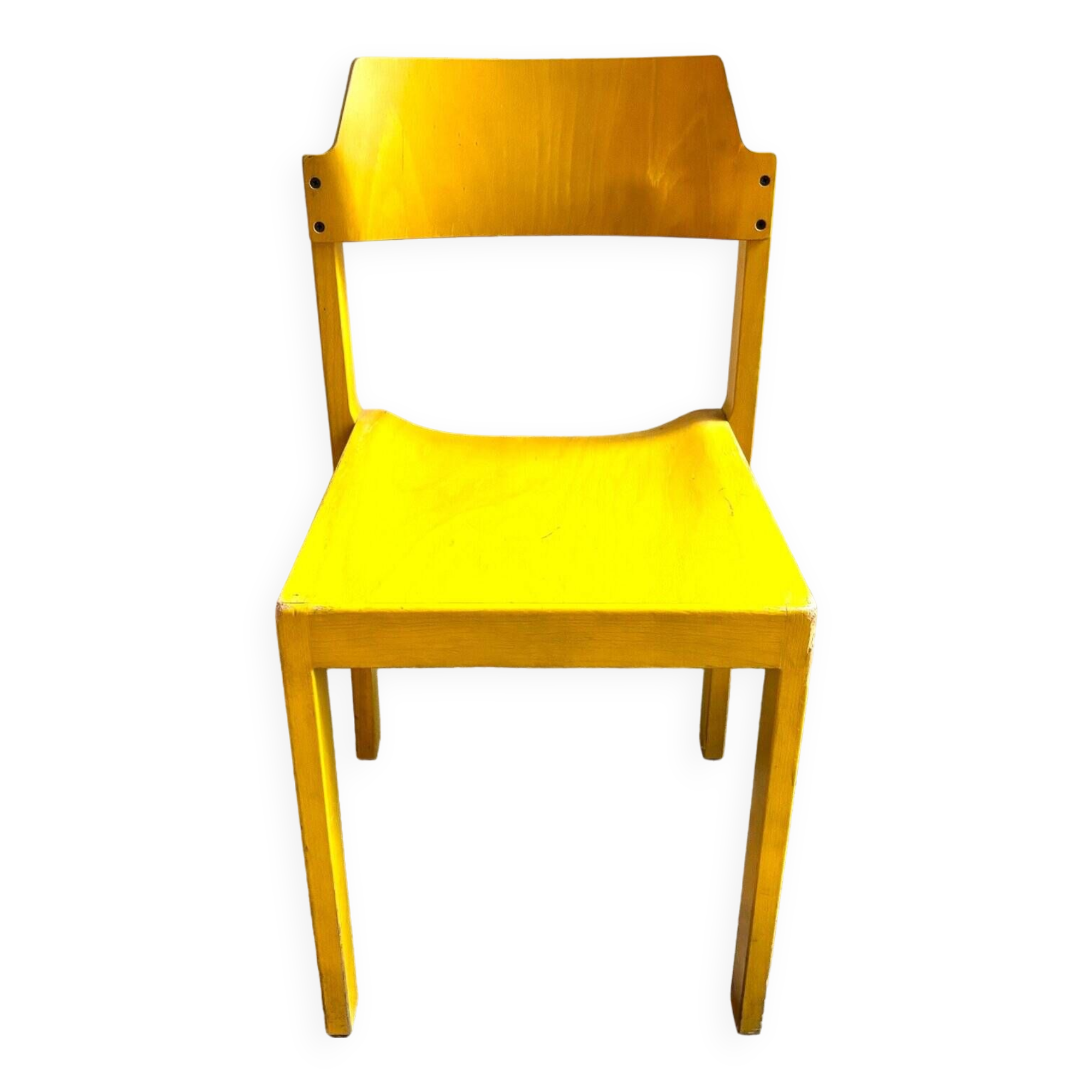 Chaise "Canto" en bois jaune par Schlapp Mobel