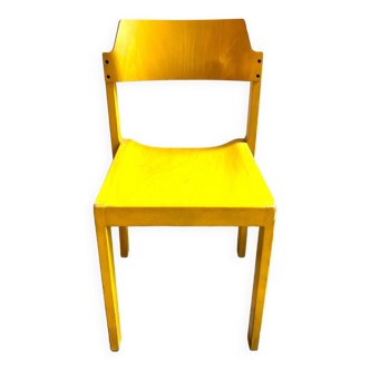 “Canto” chair in yellow wood by Schlapp Mobel