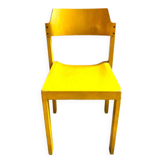 Chaise "Canto" en bois jaune par Schlapp Mobel