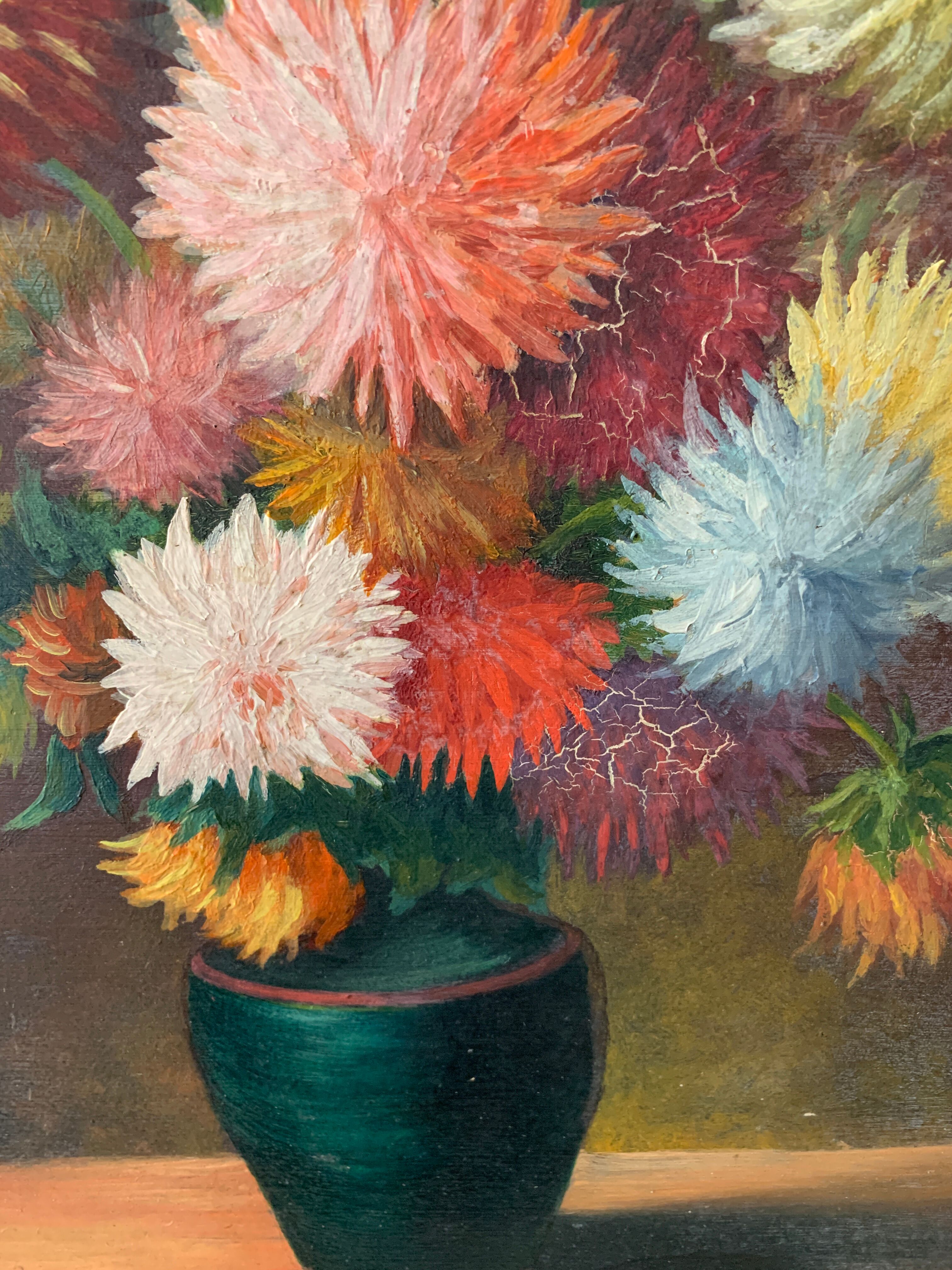 Ancient flower painting