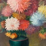 Peinture de fleurs ancienne