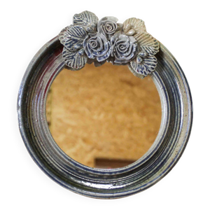 Miroir rond en céramique