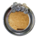 Round ceramic mirror with flower decoration by Catido