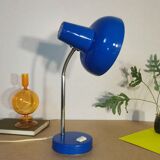 Articulated lamp royal blue and chrome, 1970