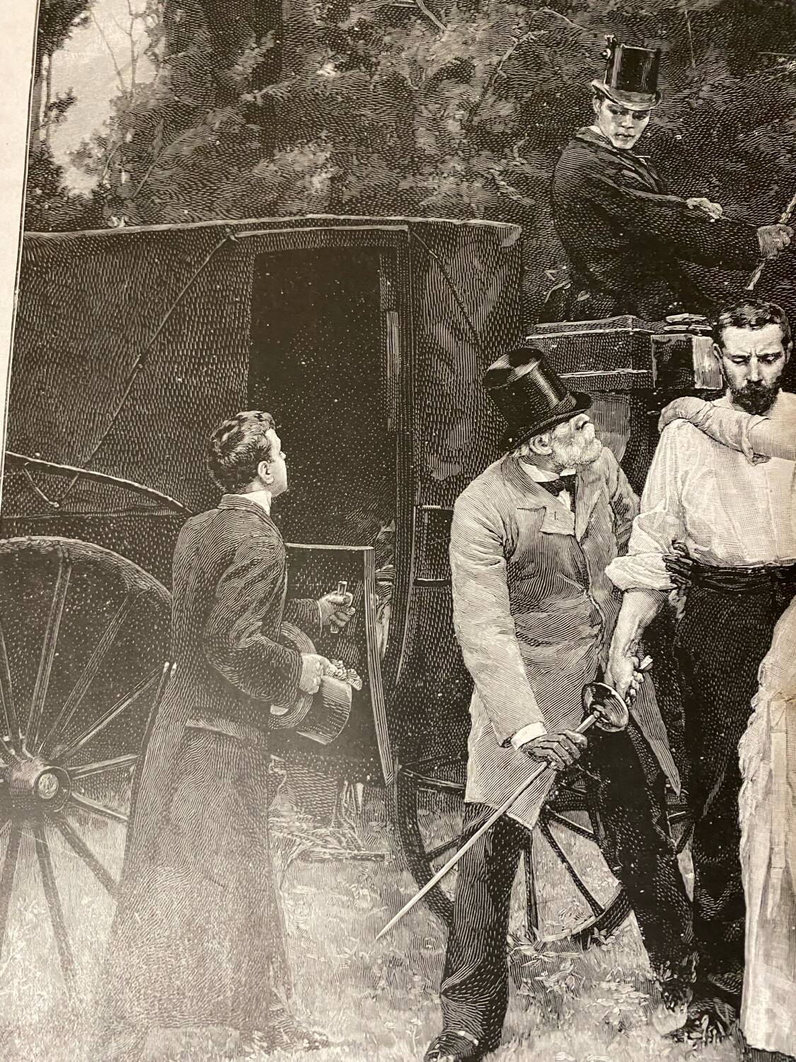 Illustration “The Interrupted Duel”José Garneloalda... 61cmx41cm