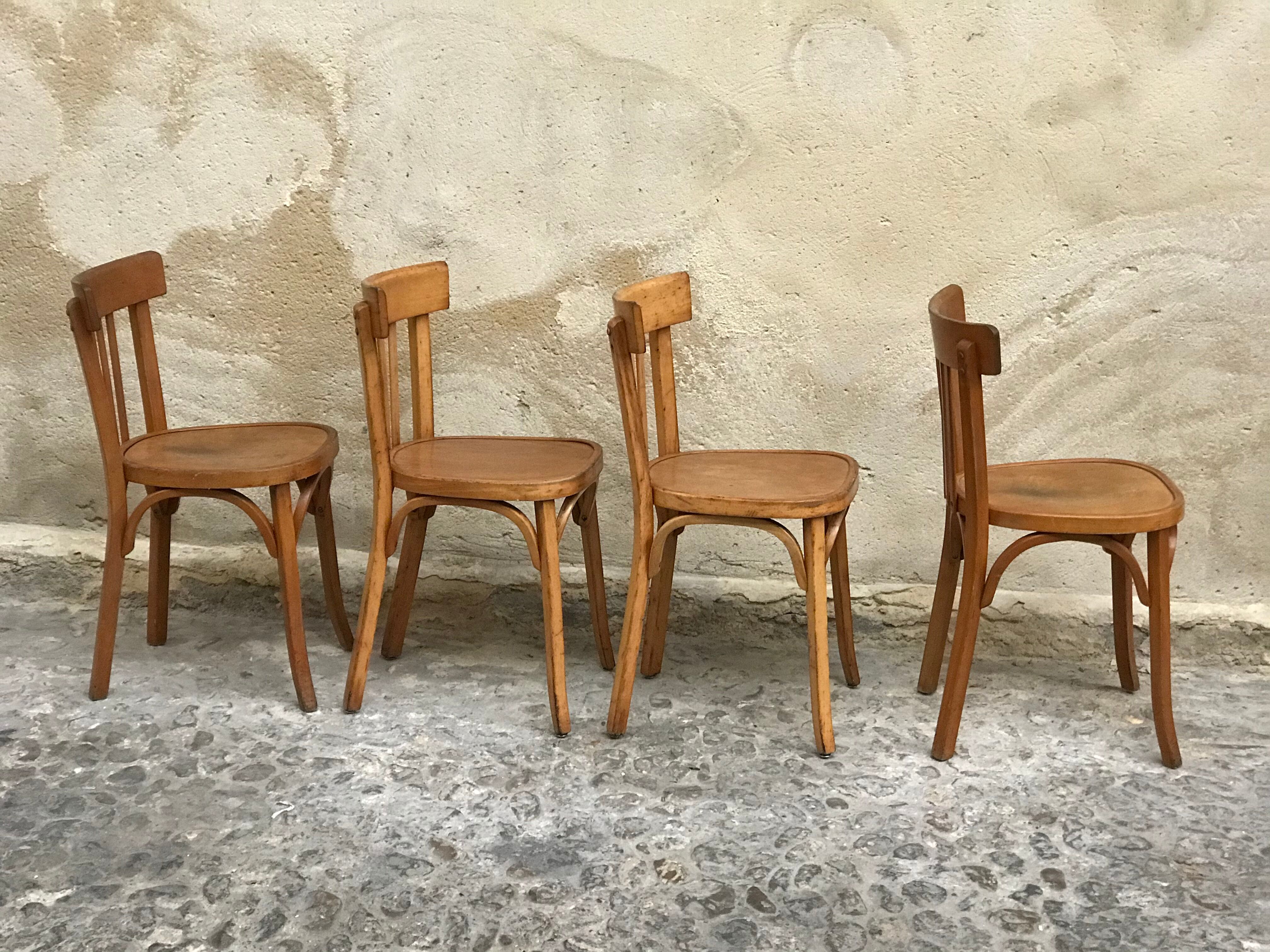 Lot of 4 Baumann chairs