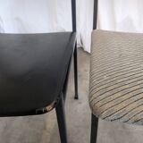 Set of 4 - Mix & Match Vintage Industrial Dining Chairs - 1970s Stol Kamnik