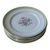 Ensemble de 7 assiettes plates - Orchies - Moulin des loups