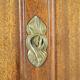 Art Nouveau wardrobe by Mathieu Gallerey in mahogany, model with Clematis, circa 1920