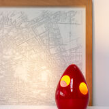 Pino Spagnolo lamp in cermal design for Sicart Italy 1970