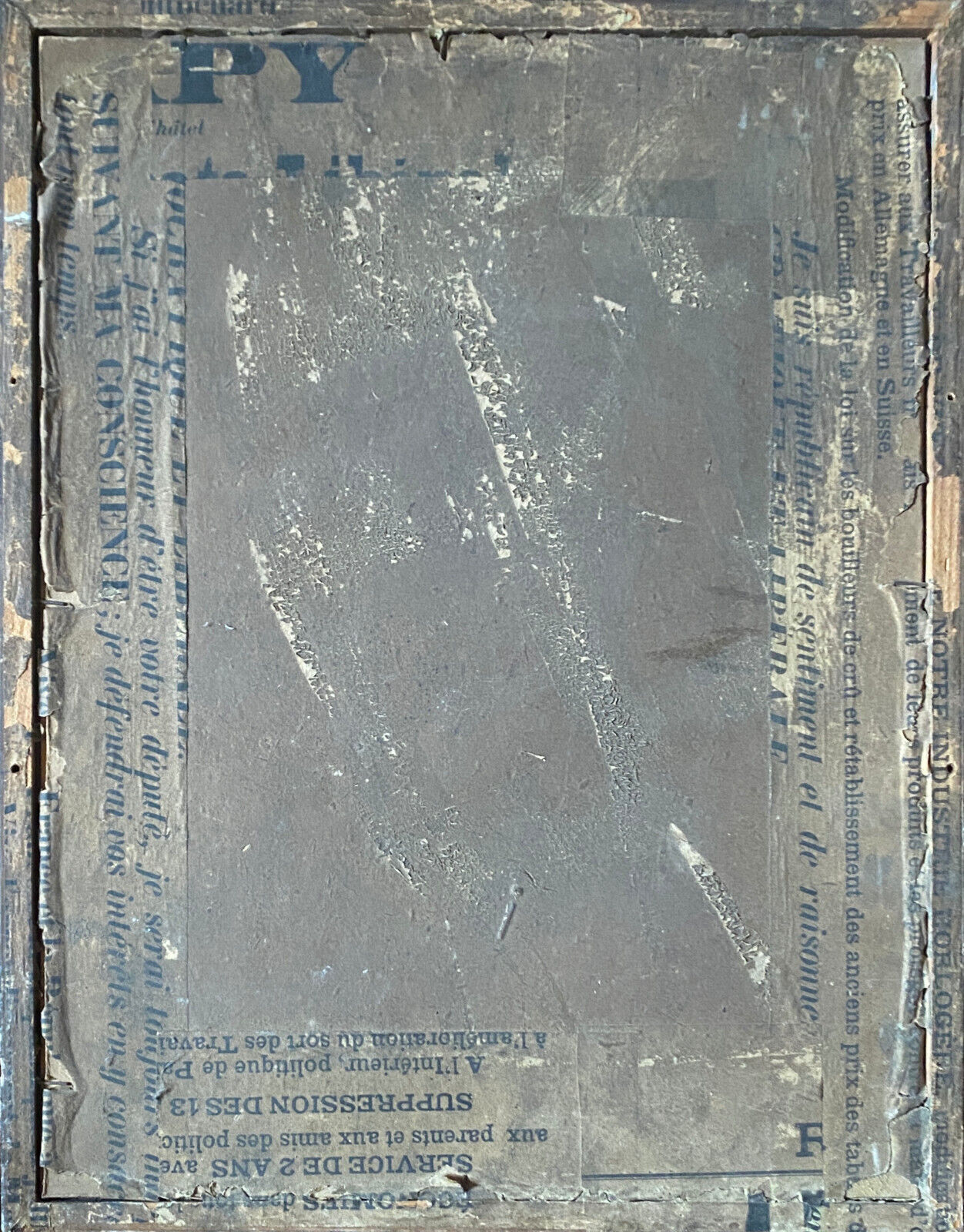 Painting chromo 1900 elegant parisian family scene and papa bottle