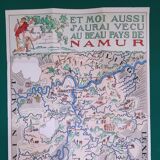 Map of the region of Namur