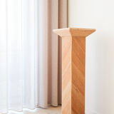 Vintage rattan pedestal, 1980s.