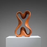 Abstract sculpture with organic flowing curves