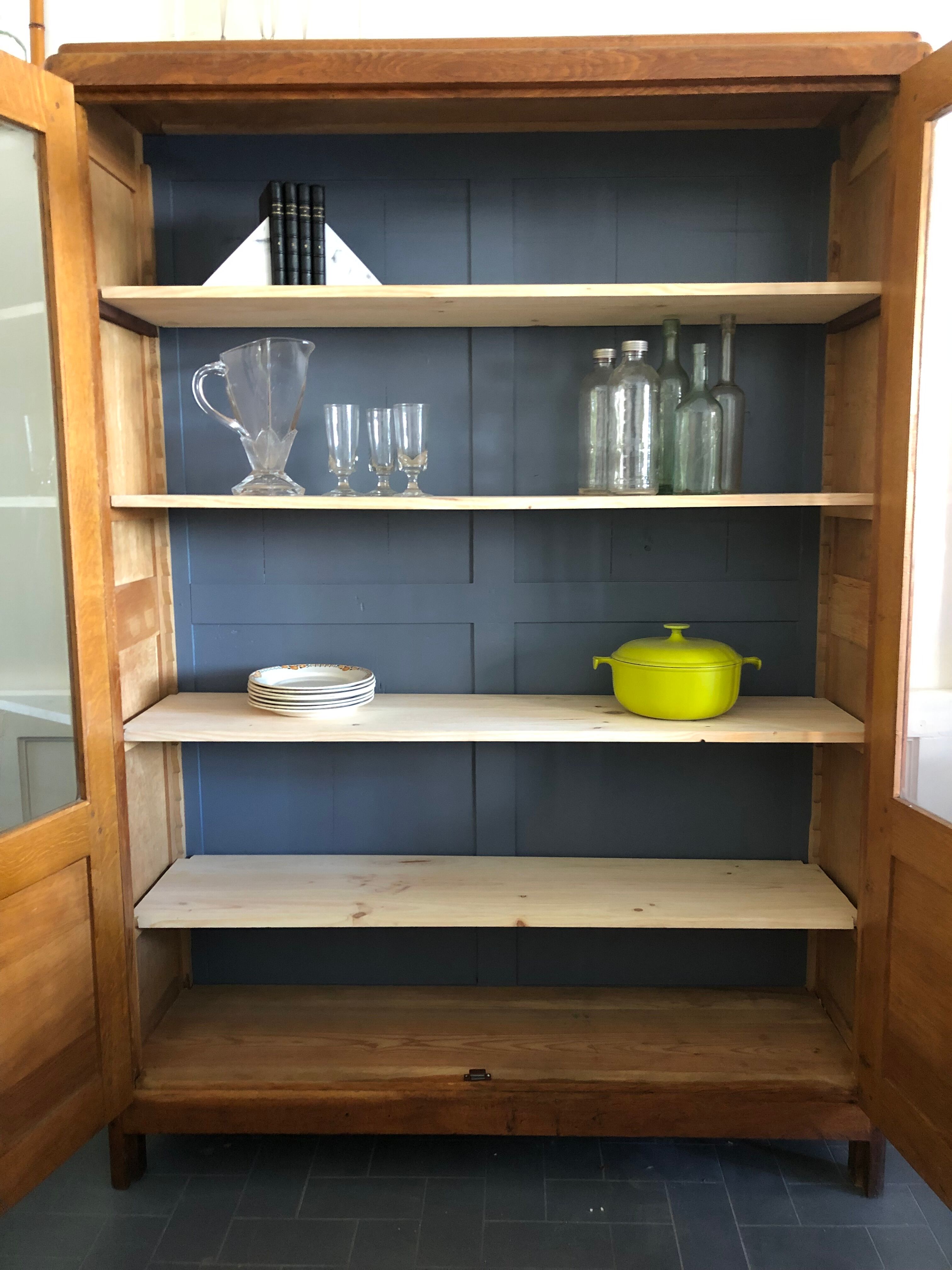 Vintage glass Parisian wardrobe