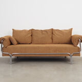Brown sofa, Danish design, 1970s, production: Denmark