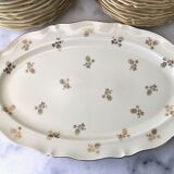 Set of 24 plates and 1 dish Limoges
