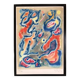 Gustave singier 1909-1984.composition,1984.lithographie originale.