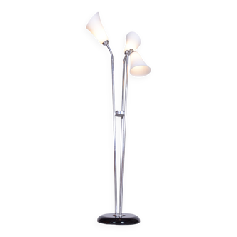 Restored ArtDeco Floor Lamp, Chrome-plated Steel, Czechia, 1930s