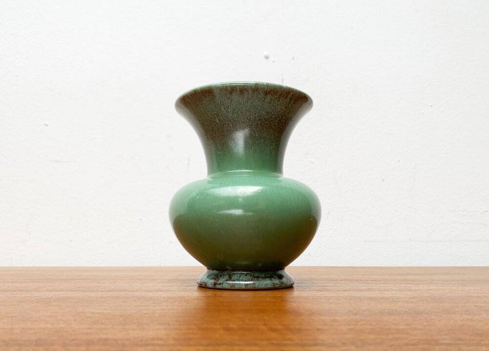 German Art Deco ceramic vase by Jasba, 1940s