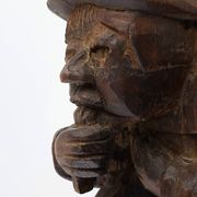 Hand-Carved Oak Wall Figure of a man, France ca. 1850