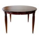 Vintage extendable oval wooden dining table