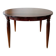 Vintage extendable oval wooden dining table