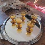 5 liqueur glasses, Porto, vintage 60s