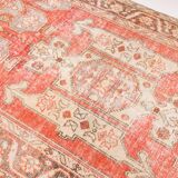 5x8 Red Geometric Tribal Turkish Vintage Rug, 141x240Cm