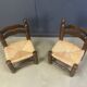 Charles Dudouyt (attr) brutalist children's chairs, set of 2, 1960s