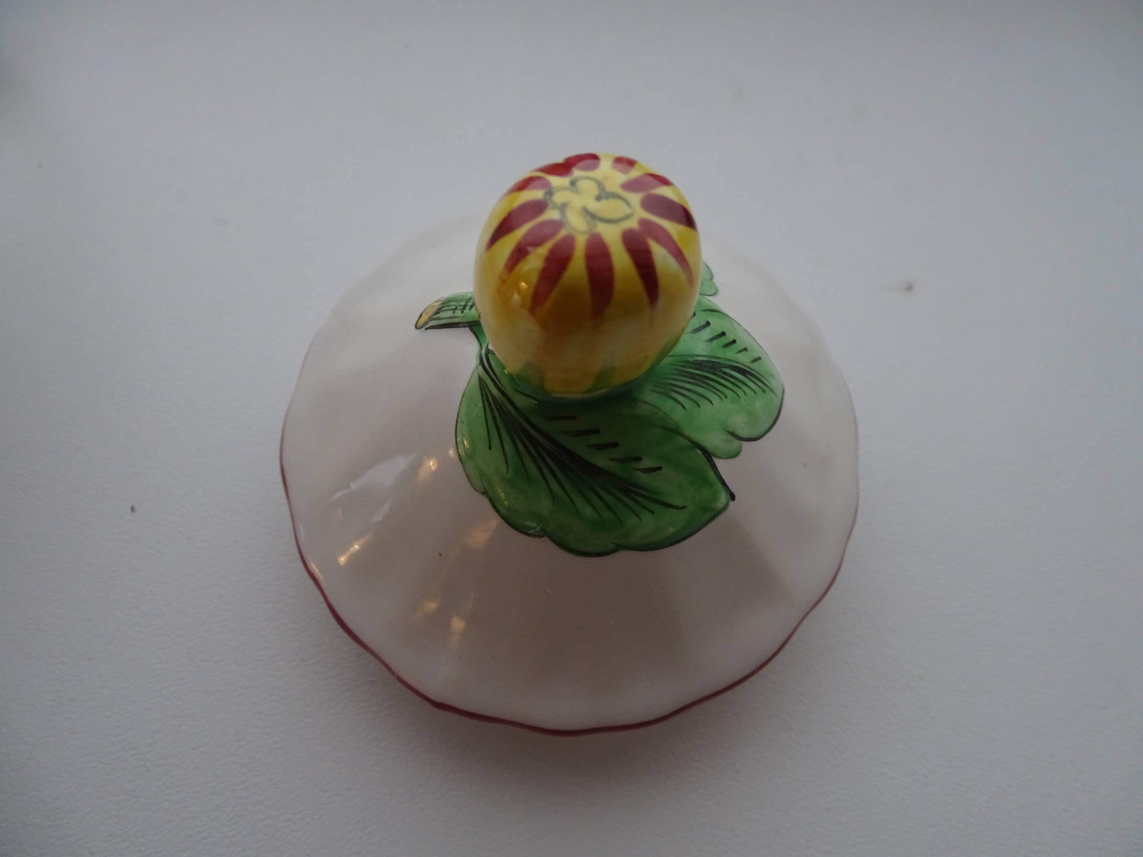 Faience sweetening St Clément France - Rooster decoration