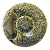 Lot 6 assiettes barbotine artichaut gien