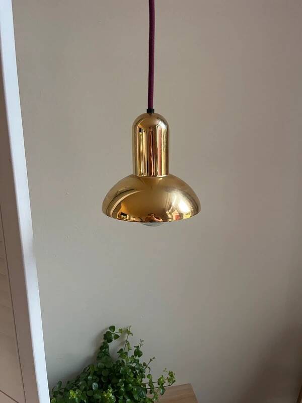 Version en laiton danoise vintage LYFA Type 4784 - lot de 2 - lampe design danoise